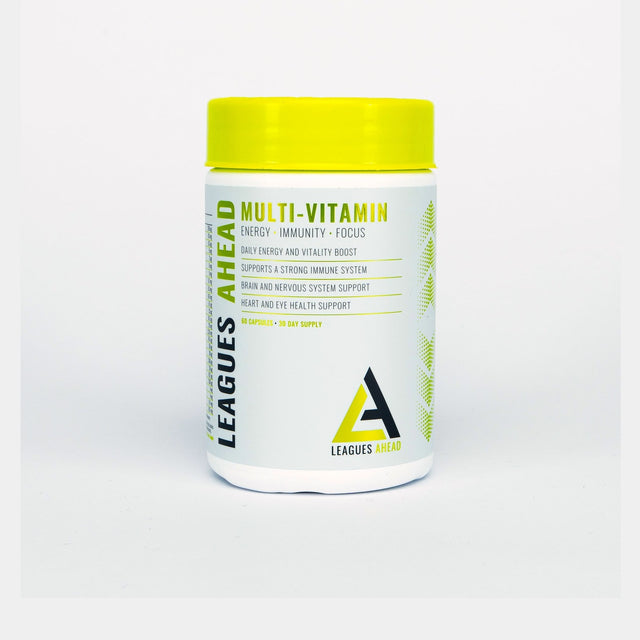 Leagues Ahead Multi-Vitamin 26 ingredient daily capsules, 60 capsule tub